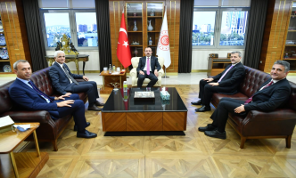 Rektörümüz Prof. Dr. Musa Yıldız, Ticaret Bakanı Dr. Mehmet Muş’u Ziyaret Etti